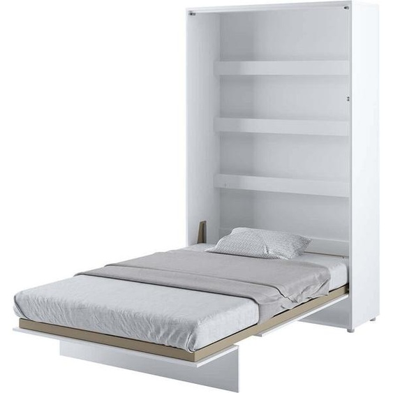 Lit mural Lit escamotable BED CONCEPT BC-02 vertical 120x200 BLANC MATT Lit mural escamotable, lit escamotable armoire, armoire avec lit escamotable intégré, lit fonctionnel y compris sommier à lattes