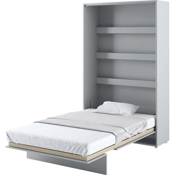 Lit mural Lit escamotable BED CONCEPT BC-02 Vertical 120x200 GRIS MATT Lit mural escamotable, lit escamotable armoire avec lit pliant intégré, sommier à lattes inclus