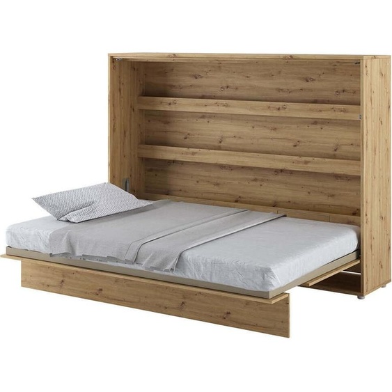 Lit mural Lit escamotable BED CONCEPT BC-04 Horizontal 140x200 ARTISAN CHÊNE Lit mural escamotable, lit escamotable armoire, armoire avec lit escamotable intégré, lit fonctionnel y compris sommier à lattes