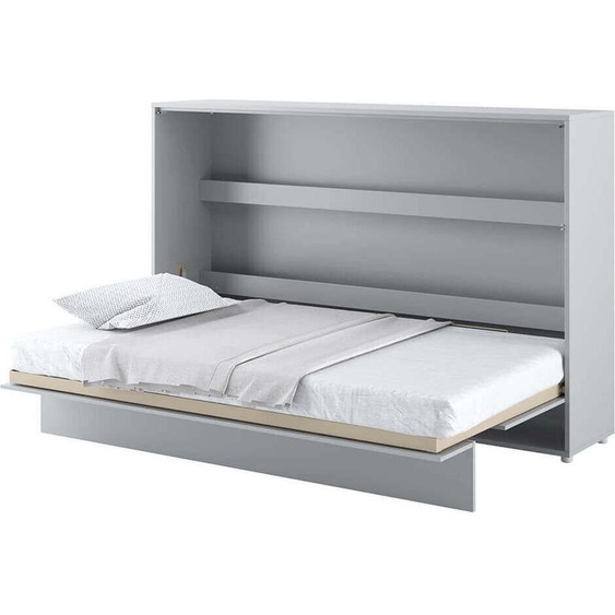 Lit mural Lit escamotable BED CONCEPT BC-05 Horizontal 120x200 GRIS MATT Lit mural escamotable Armoire avec lit pliant intégré incl. sommier à lattes