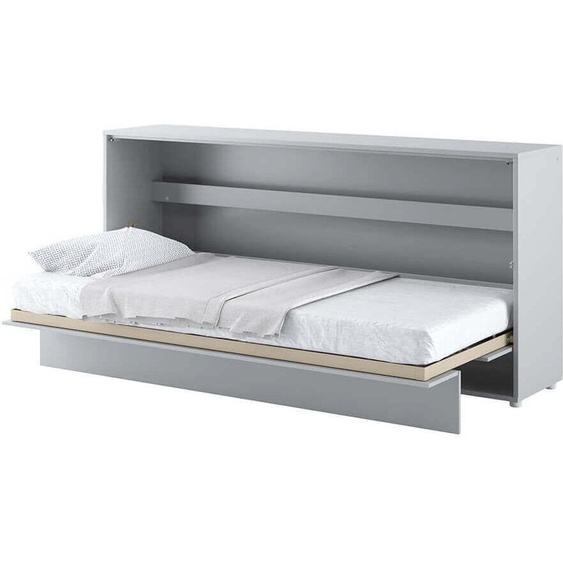 Lit mural Lit escamotable BED CONCEPT BC-06 Horizontal 90x200 GRIS MATT Lit pliant mural, lit pliant escamotable armoire avec lit pliant intégré y compris sommier à lattes