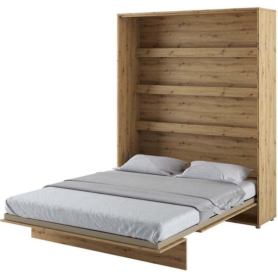 Lit mural Lit escamotable BED CONCEPT BC-12 vertical 160x200 ARTISAN CHÊNE Lit mural escamotable, lit escamotable armoire, armoire avec lit escamotable intégré, lit fonctionnel y compris sommier à lattes