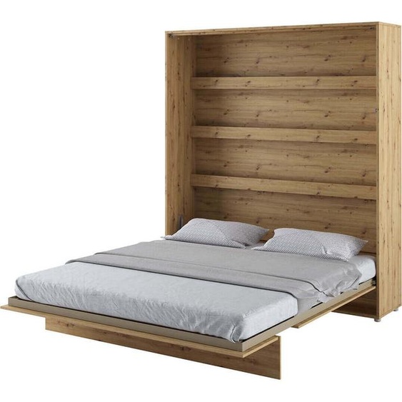 Lit mural Lit escamotable BED CONCEPT BC-13 vertical 180x200 ARTISAN CHÊNE Lit mural escamotable, lit escamotable armoire, armoire avec lit escamotable intégré, lit fonctionnel avec sommier à lattes inclus