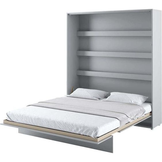 Lit mural Lit escamotable BED CONCEPT BC-13 Vertical 180x200 GRIS MATT Lit mural escamotable, lit escamotable armoire avec lit escamotable intégré, sommier à lattes inclus