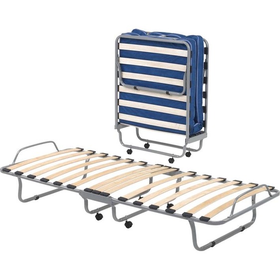 Akai - Lit Pliable, Gris Taupe, Matelas Inclus  Italy