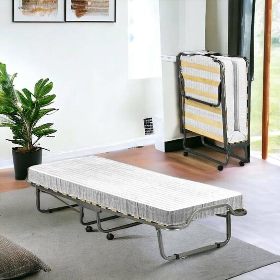 Banzi - Lit Pliable, Blanc, Matelas Inclus  Italy