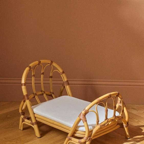 Lit Poupée En Rotin Céleste Naturel