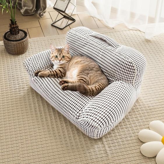 Lit pour chat, Canapé pour chien, Canapé pour chien Pour chiens de taille moyenne, 70 * 50 * 38.5CM Canapé pour chien, Panier pour chien, Canapé pour chat, Cat Nap Canapé pour chien, Pour petits chiens