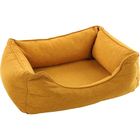 Lit pour chien Flamingo Ziva rectangulaire ocre, dimensions : 65 x 50 x 20 cm
