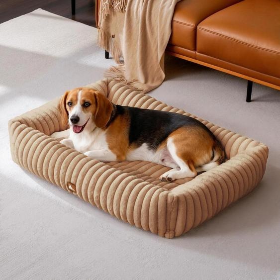 Lit pour chien L Warmsand, 92 x 69 x 20 cm. Lavable, avec mousse à mémoire de forme