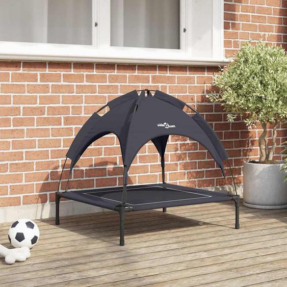 Lit pour Chien Noir m Acier