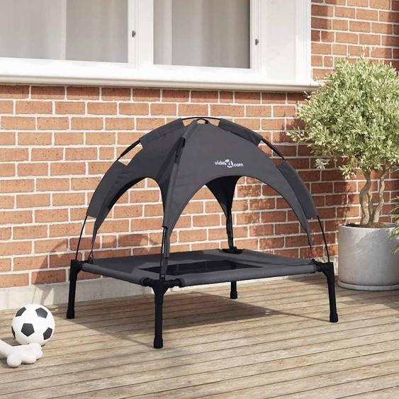 Lit pour Chien Noir m Acier