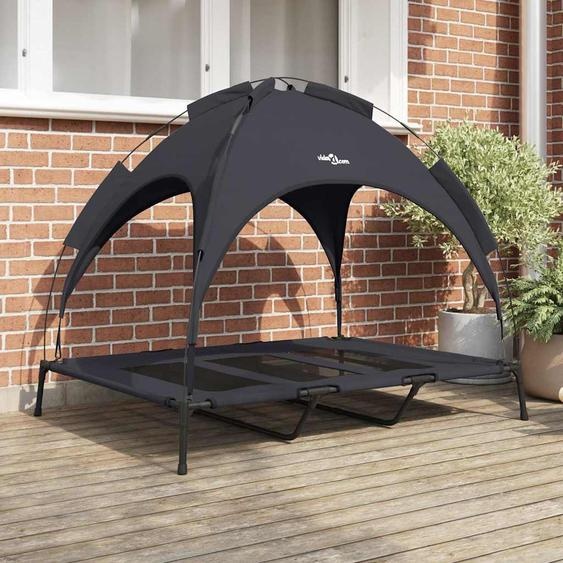 Lit pour Chien Noir xl Acier