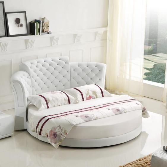 Lit rond de luxe Lits Chesterfield Chambre à coucher Lit double 200x200