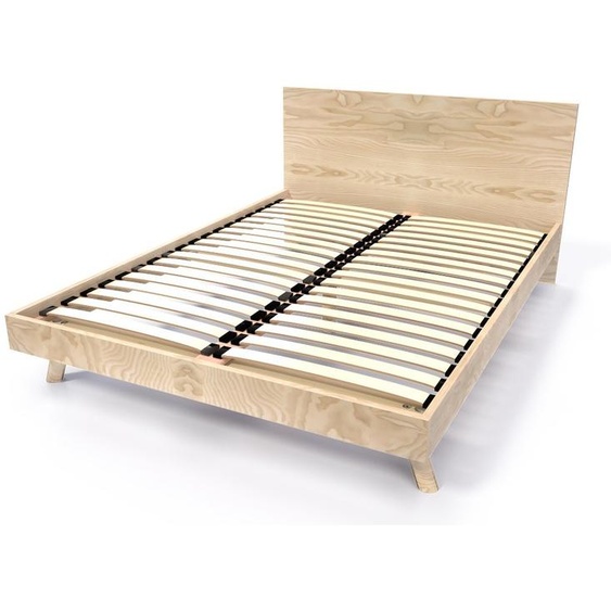 Lit scandinave viking 140x190 en bois massif