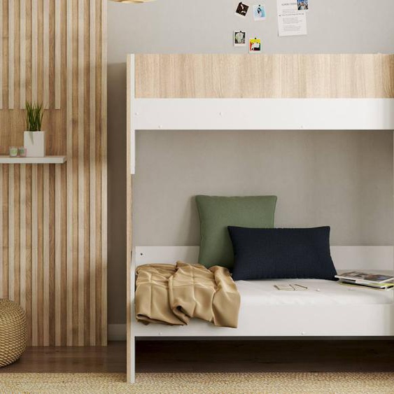 Lit Superposé Dune Blanc & Bois