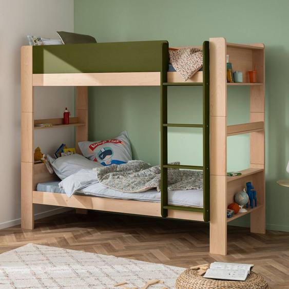 Lit Superposé Séparable En Hêtre Arsène Vert-bois