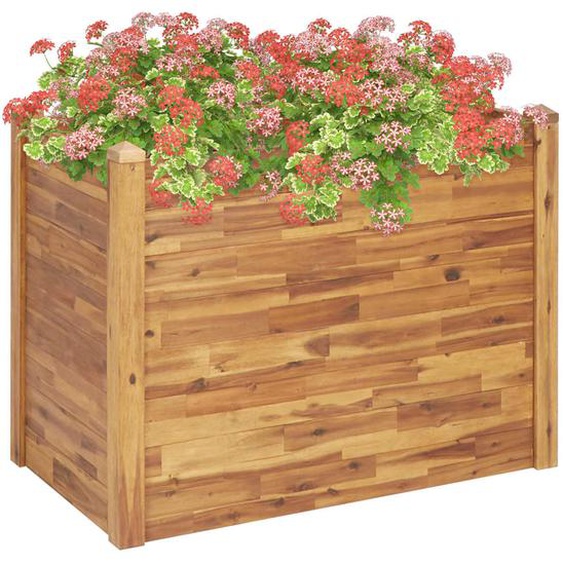 Lit surélevé de jardin 110x60x84 cm Bois massif dacacia