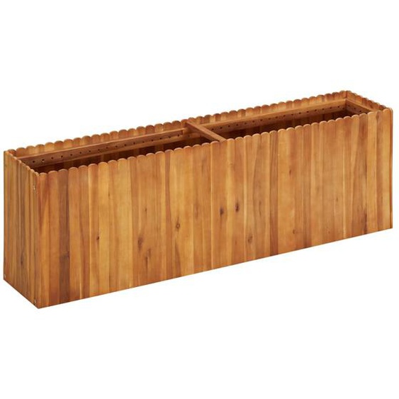 Lit surélevé de jardin 150x30x50 cm Bois massif dacacia