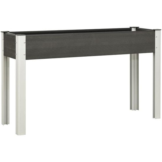 Lit surélevé de jardin Gris 120x40x75 cm WPC
