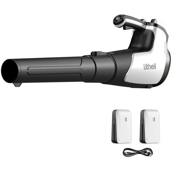 Litheli U20, Souffleur à main, Soufflage, Noir, Argent, Électrique, Batterie, 20 V