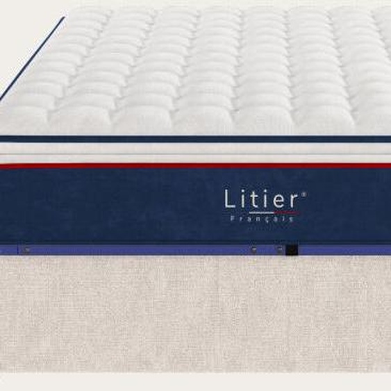 Litier Français Ensemble sommier coffre  et matelas Pro Hôtel -  180 x 200 (cm) Naturel