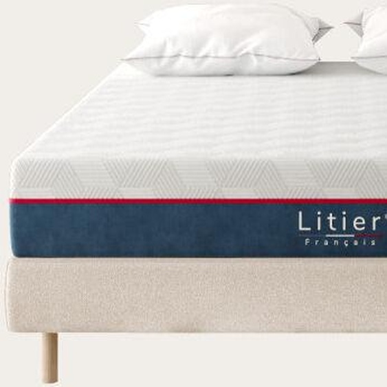 Litier Français Ensemble sommier et matelas Cloud Original -  140 x 200 (cm) Naturel