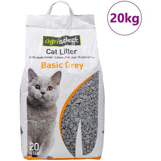 Litière pour chat avec poudre pour bébé, parfum Bentonite, 20 L
