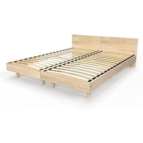 Lits jumeaux bois massif avec têtes Twin - 80x200