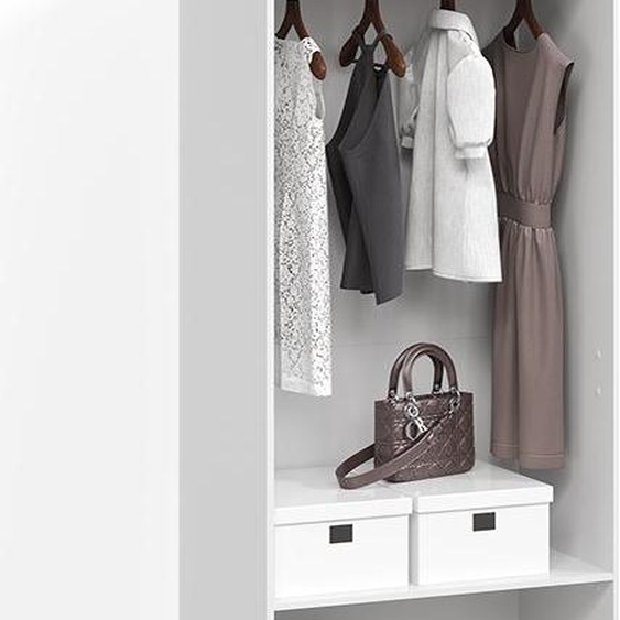 Livinity Armoire à vêtements Trento, , Blanc