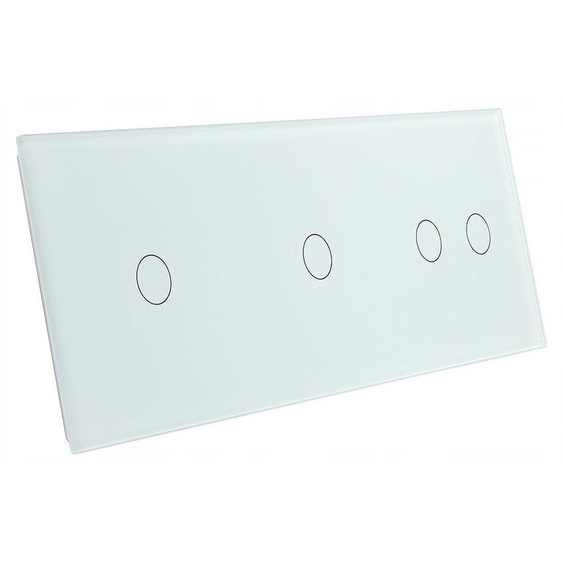 Livolo Panneau 3 modules tactile blanc cristal