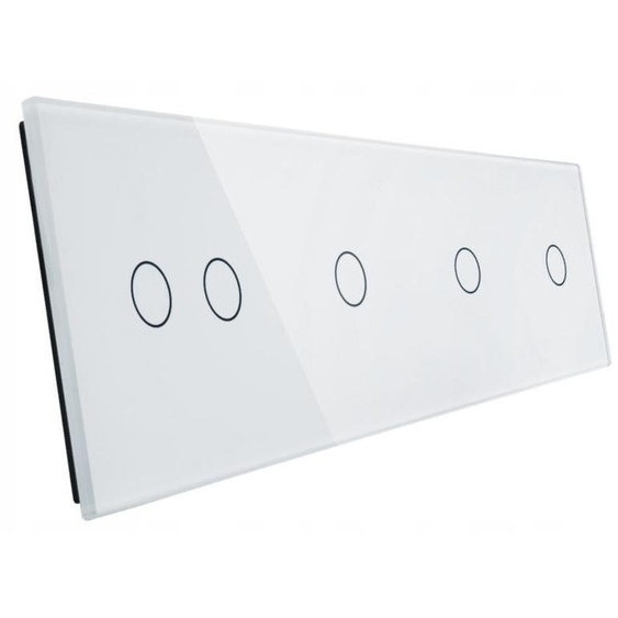 Livolo Panneau Tactile Verre Blanc 4 Modules