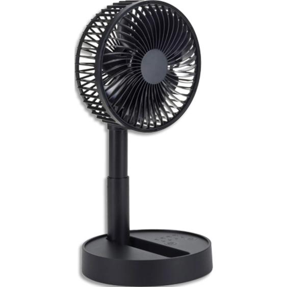 LIVOO Ventilateur compact, le pied du ventilateur est extensible et se plie pour faciliter son rangement