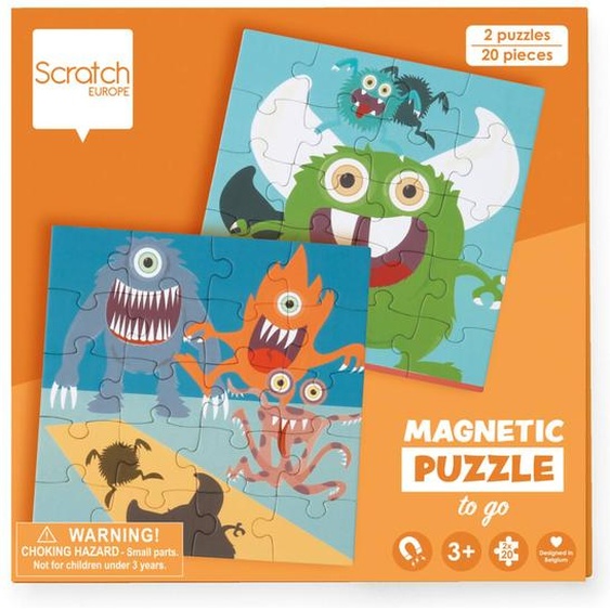 Livre De Puzzle Magnétique - Monstre Multicolor