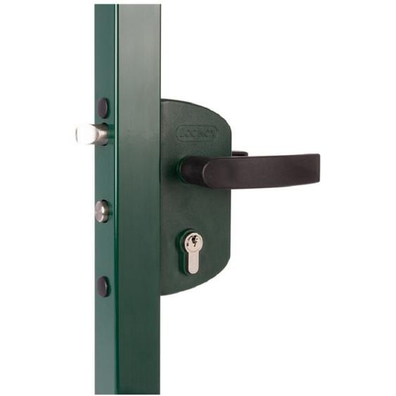 Locinox - Serrure lakz de porte à grilles pour tube carré de 40 mm en aluminium