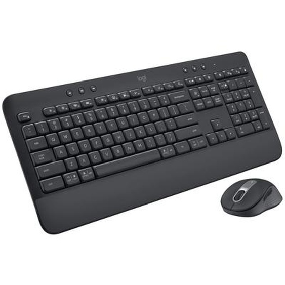 Logitech 920-011004, Sans fil, Bluetooth, Clavier à membrane, QWERTY, Graphite, Souris incluse