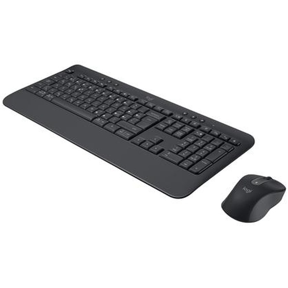 Logitech 920-011006, Sans fil, Bluetooth, Clavier à membrane, QWERTZ, Graphite, Souris incluse