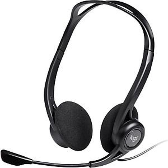 Logitech 960, Avec fil, 100 - 1000 Hz, Appels/Musique, 120 g, Casque, Noir 981-000100