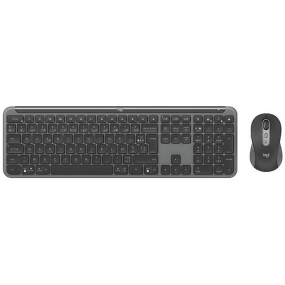 Logitech Ensemble clavier-souris sans fil MK950 - Clavier Slim - Bluetooth et récepteur USB Logi Bolt - Noir