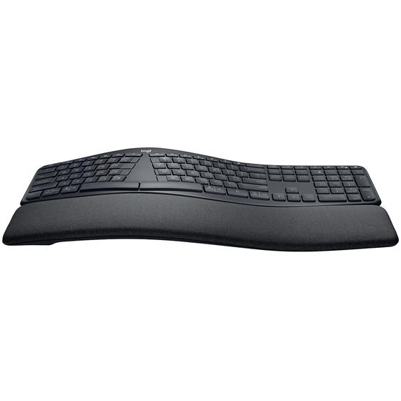 Logitech Ergo K860, Standard, RF sans fil + Bluetooth, Contacteur de touche semi-mécanique, Noir 920-010104