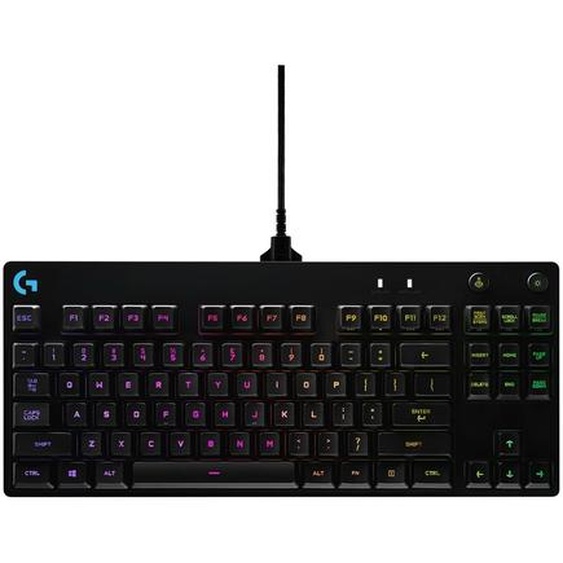 Logitech G Pro, Avec fil, USB, Clavier mécanique, AZERTY, LED RGB, Noir 920-009390
