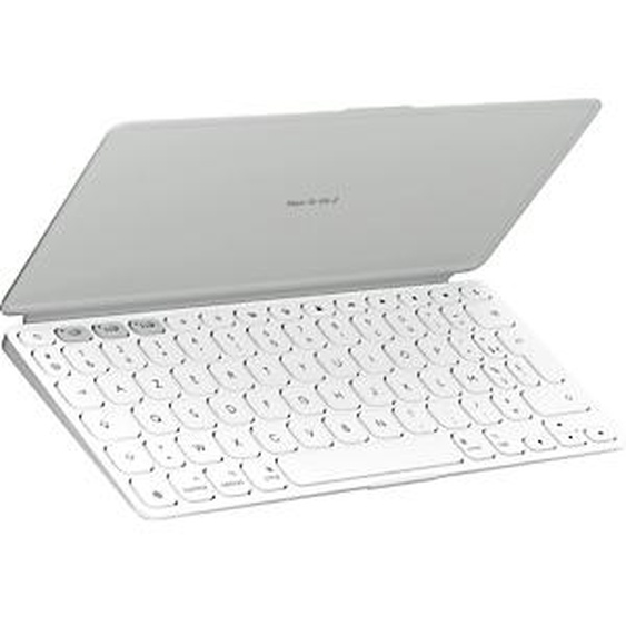 Logitech Keys-To-Go 2, Mini, Sans fil, Bluetooth, Commutateur de touche « ciseaux », AZERTY, Blanc 920-013007
