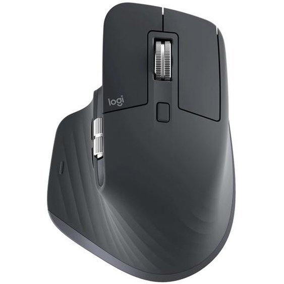 Logitech MX Master 3S, Droitier, RF sans fil + Bluetooth, 8000 DPI, Graphite 910-007501