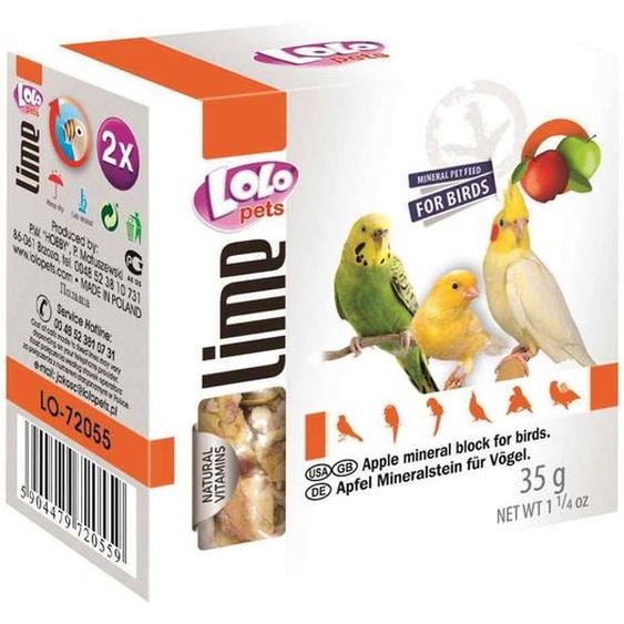 LOLO LOLOpets LIME pierre minérale pour oiseaux 35 g
