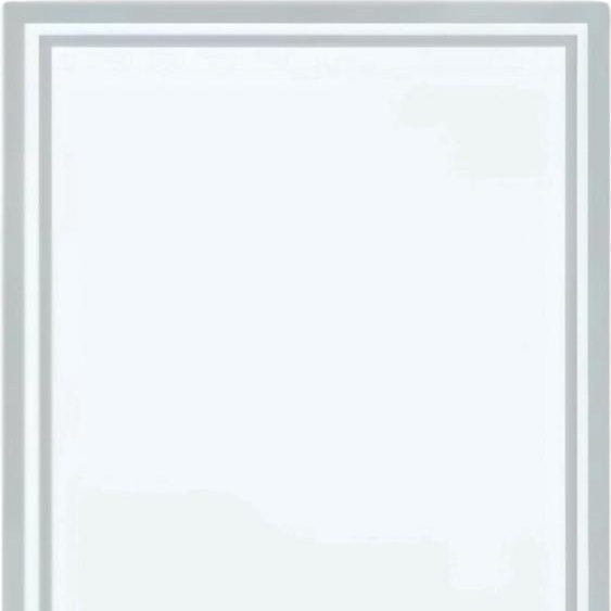 London Vaylen Miroir de salle de bain - 80x60 cm - Avec éclairage LED, anti-buée & capteur tactile - Moderne/Minimaliste