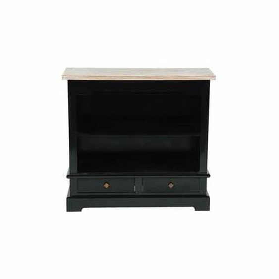 LONDRES  Commode en acajou massif et teck 95 cm
