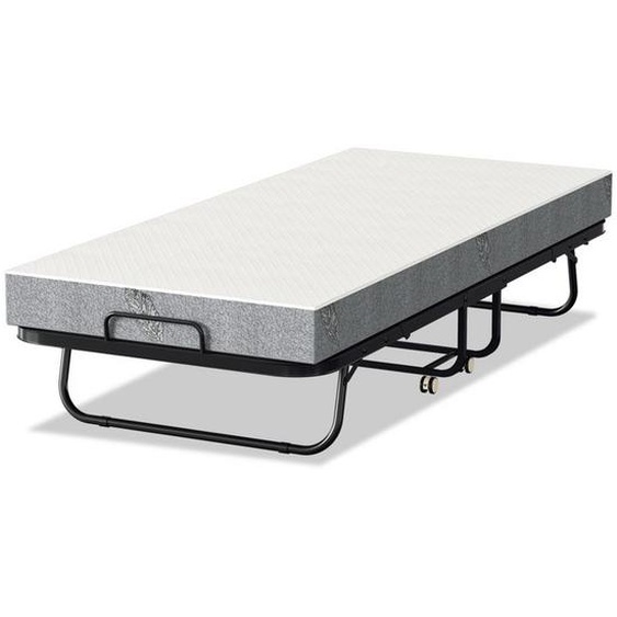 Lospitch Lit Pliant lit dappoint 90x200cm invité avec 4 Roulettes Universelles + Matelas LIT PLIANT (HORS PLIANT BEBE)