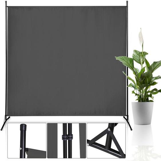 Lospitch Paravent sur Pied 1 Panneaux Pliable séparateur de pièce 180x180cm Anthracite PARAVENT