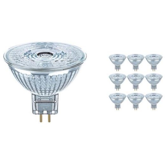 Ampoules LED Spots - OSRAM - Lot de 10 - GU5.3 MR16 3.8W 345lm - Blanc Froid - Équivalent 35W