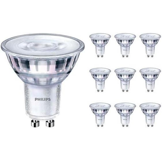 Lot 10x Philips Corepro LEDspot GU10 PAR16 4W 345lm 36D - 830 Blanc Chaud
